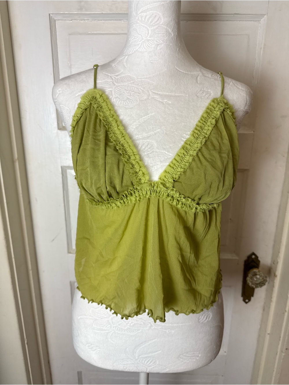 Urban Outfitters Out From Under Dryad Stretch Tulle Babydoll Cami Y2K Style